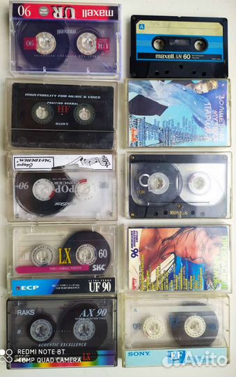 Аудиокассеты 10шт