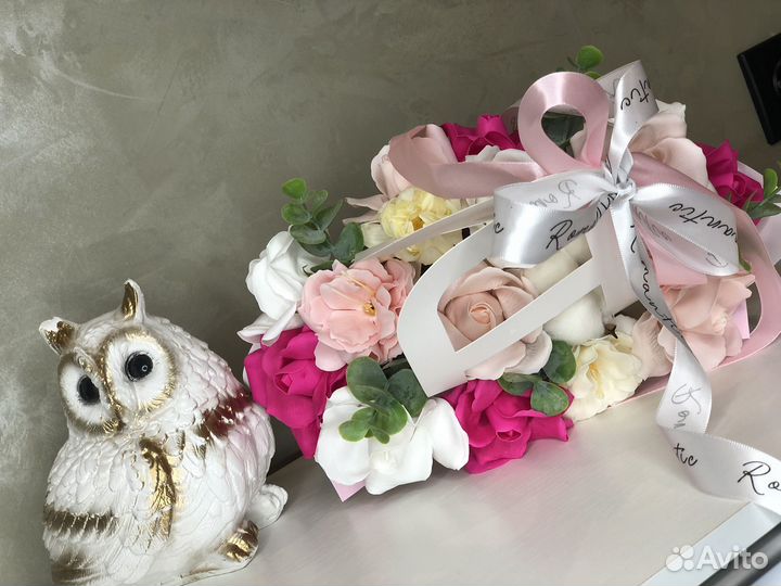 Букет из мыльных роз