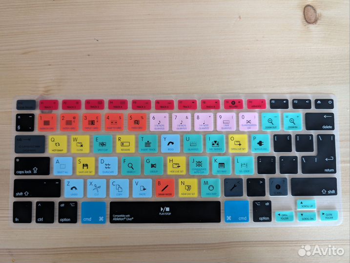 Силиконовая накладка с хоткеями Ableton live