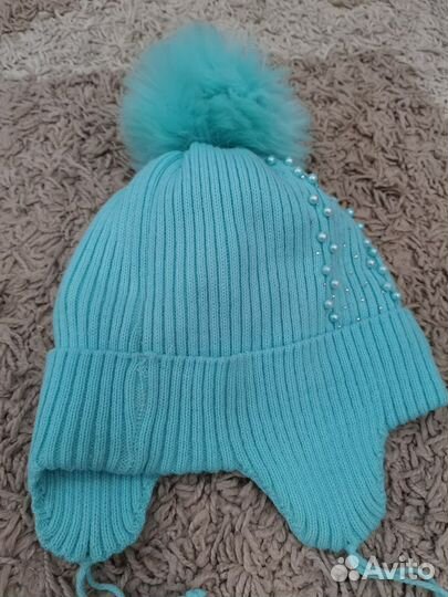 Шапка для девочки зимняя