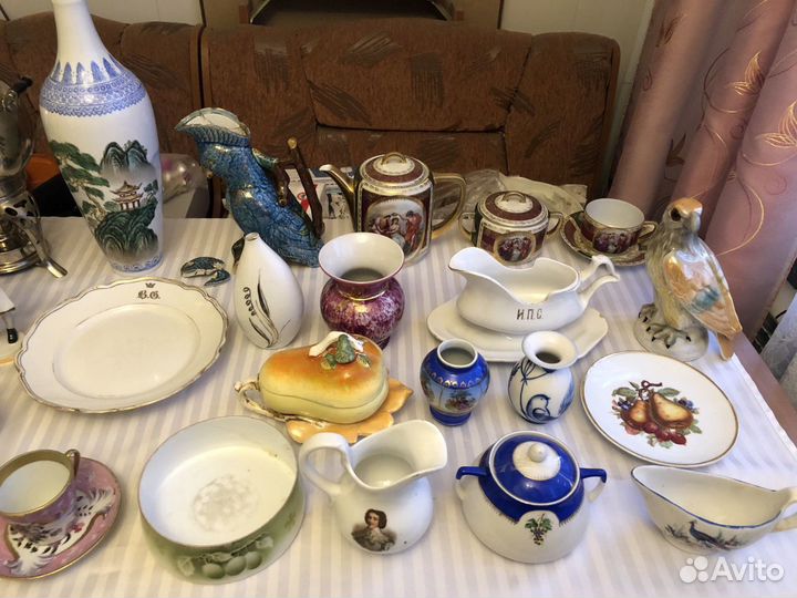 Антиквариат.посуда старинная Корнилов,Кузнецов