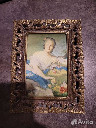 Картина шелкография в бронзе