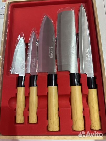 Набор из 5 японских поварских ножей Nakamura