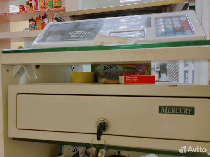 Весы электронные, денежный ящик