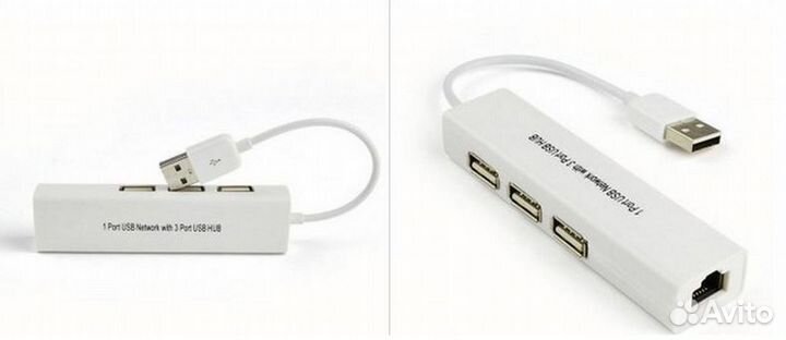 Xаб для Xiaomi Mi Box 3/S 3 порта сетевая карта