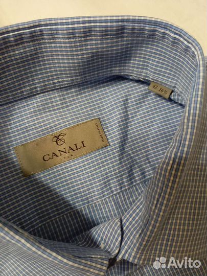 Canali рубашка оригинал Италия манжеты под запонки