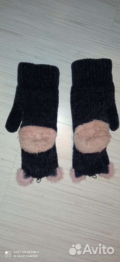 Красивые и тёплые перчатки для девочки