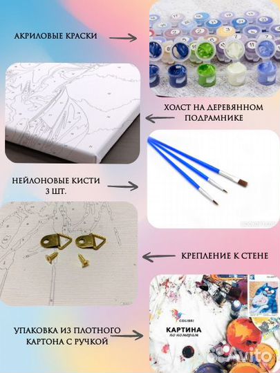 Картины по номерам на подрамнике 40*50 см