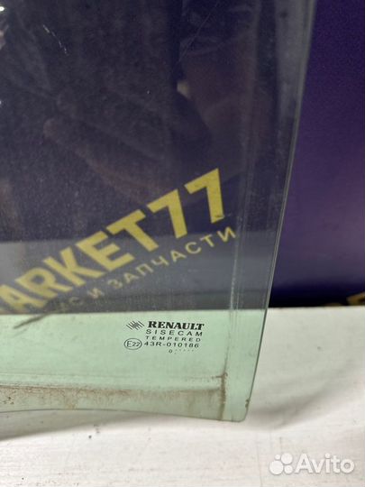 Стекло двери заднее левое Renault Sandero хечбек