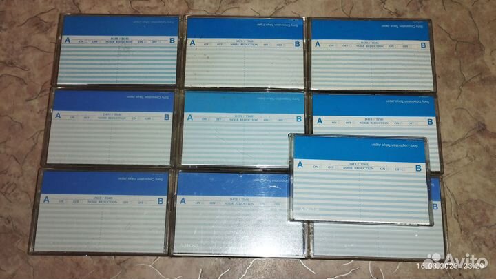 Аудиокассеты Sony Super EF 60-90. 10 шт