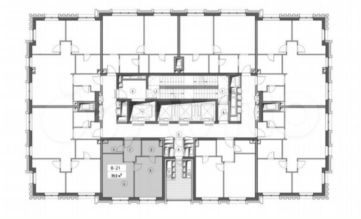 1-к. квартира, 39 м², 4/33 эт.