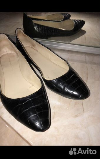 Балетки zara р40(на р39,5–25,5/26 см)