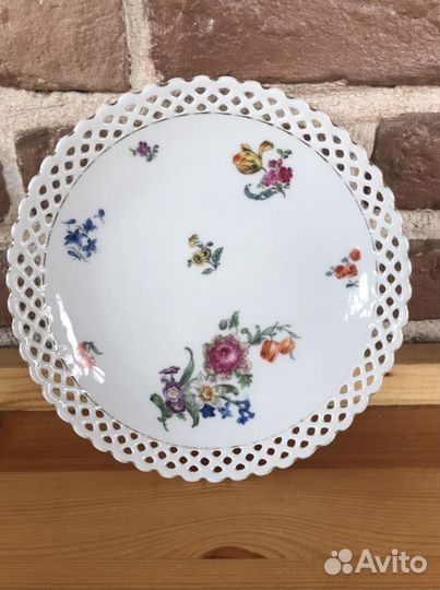 Блюдо Шуманн и рулетница Виндерлинг немецкий фарфо