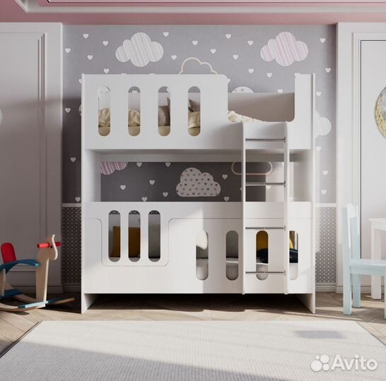 Детская двухярусная кроватка от производителя