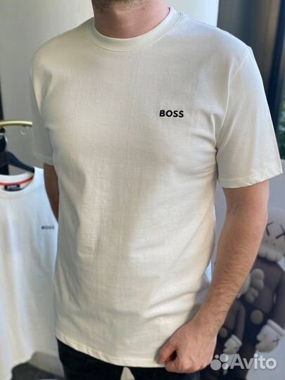 Футболка Hugo boss мужская белая