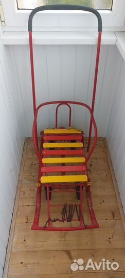 Детские санки с колесами