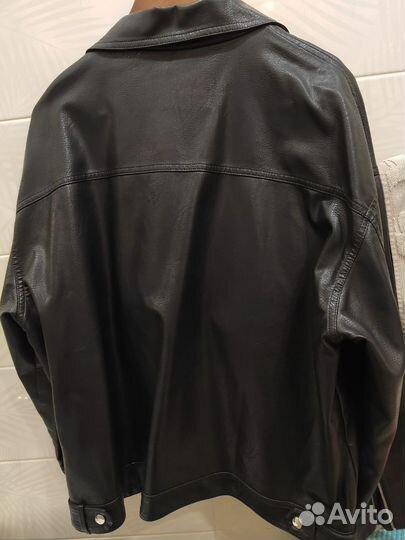Кожаная куртка косуха женская