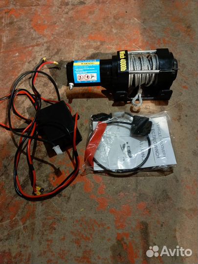Лебедка электрическая electric winch 4000 lbs