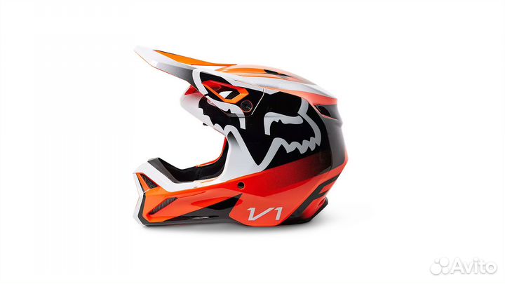 Мотошлем Fox V1 Leed Helmet Flow Orange 2023