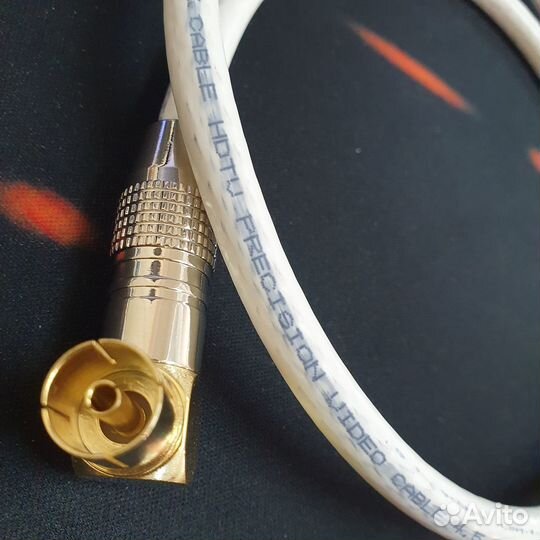 Антенный кабель Premium 100 dB 0.8 метра угловой