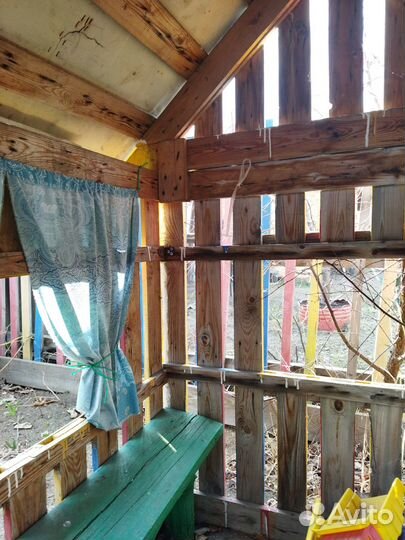 Детский деревянный домик для дачи