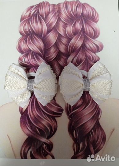 Школьные бантики ручной работы