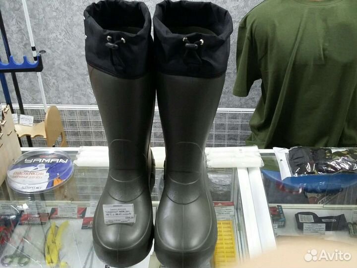 Сапоги резиновые мужские зимние