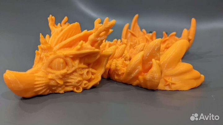 Дракон Коралловый 3d печать