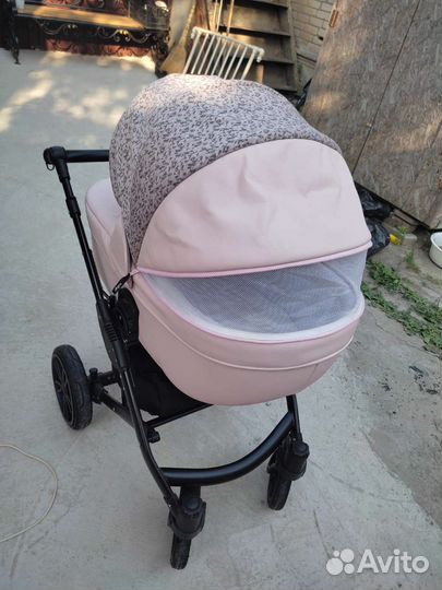 Коляска 2 в 1 indigo эко кожа