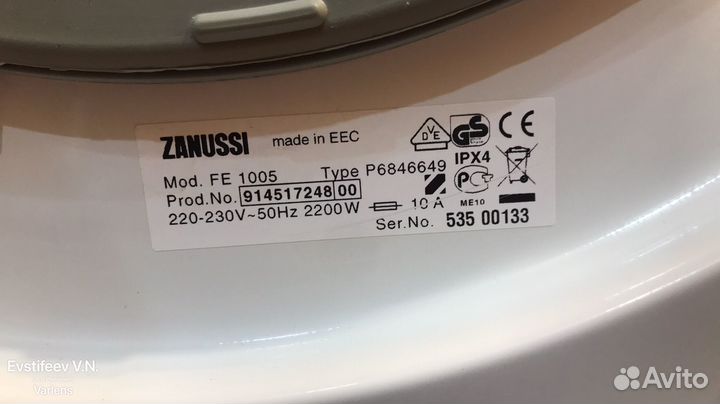 Стиральная машина Zanussi FE1005 6кг 1000об.мин