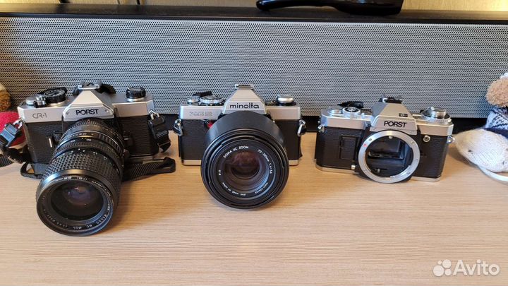 Minolta, Petri, Porst, Revue, Olympus
