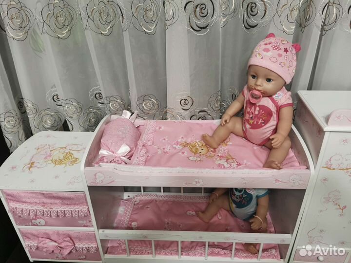 Шкаф и двухярусная кровать Decuevas для кукол