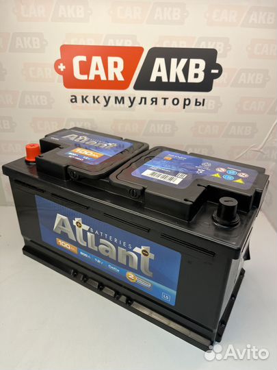 Аккумулятор 100Ач новый Атлант