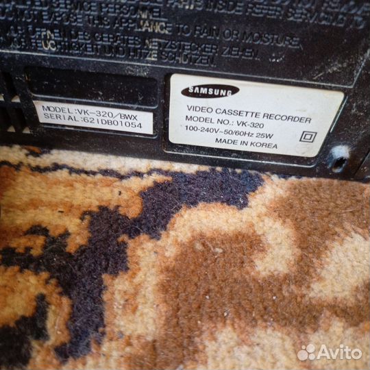 Видеомагнитофон samsung
