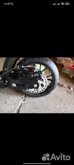 Самокат с дисковым тормозом