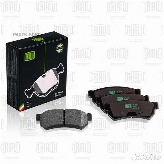 Trialli PF0571 Колодки торм. для а/м Chevrolet Lac