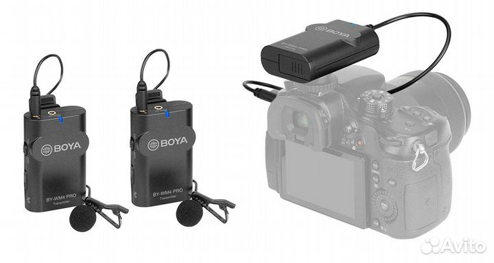 Boya BY-WM4 PRO-K2 Двухканальная беспроводная