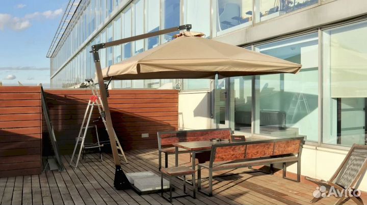 Зонт для дачи и сада. Зонт уличный боковой