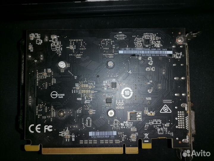 Видеокарта rx 550 4gb