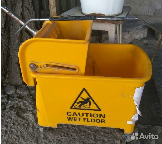 Ведро-Тележка для уборки на колесах cleaning B2B