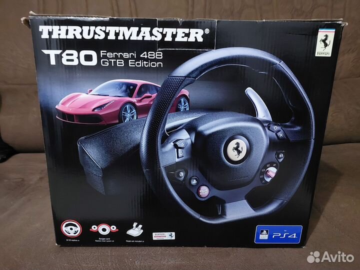 Игровой руль Thrustmaster T80 Ferrari 488 GTB