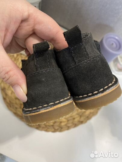 Ботинки zara, замша для мальчика новые