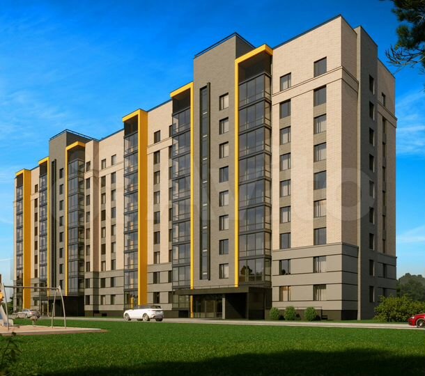 2-к. квартира, 68,1 м², 9/9 эт.