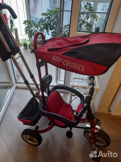 Прогулочная детская коляска-велосипед