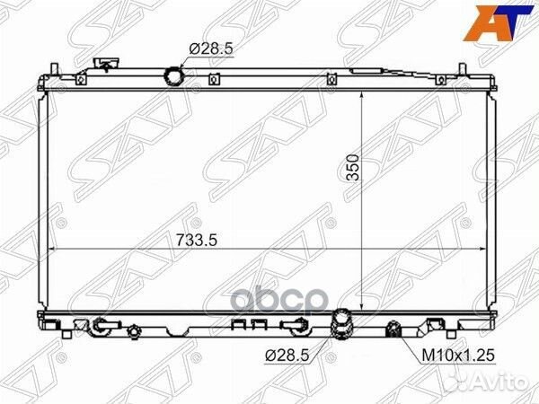 Радиатор Honda Fit 07-13 / Jazz 08-15 HD00013-0
