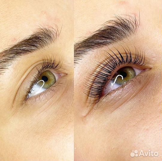 Ламинирование ресниц + стрейченг ресниц и бровей