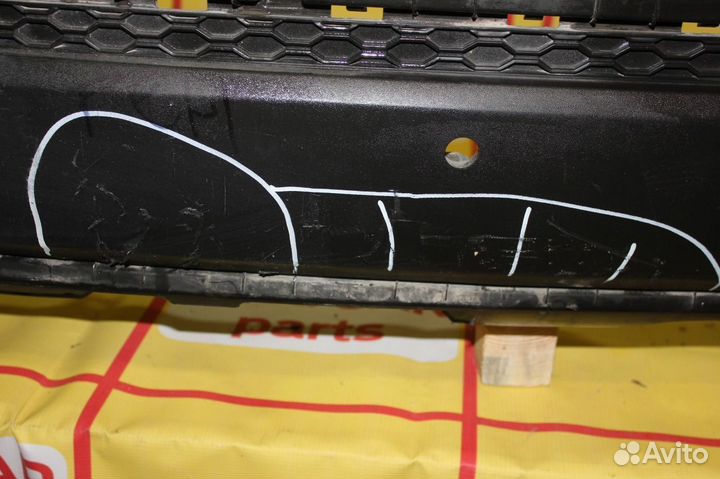 Панель бампера заднего - Hyundai Santa Fe 3