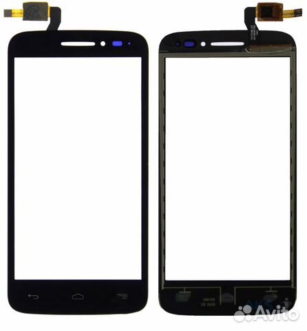 Тачскрин Alcatel 5042D One Touch Pop 2 (черный)