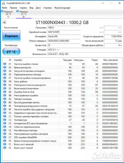 Жесткий диск Dell Exos 7E2000