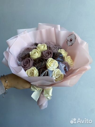 Букеты из шоколадных роз и др.цветов,подар наборы